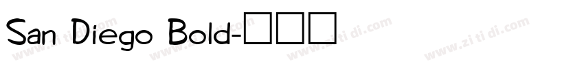 San Diego Bold字体转换